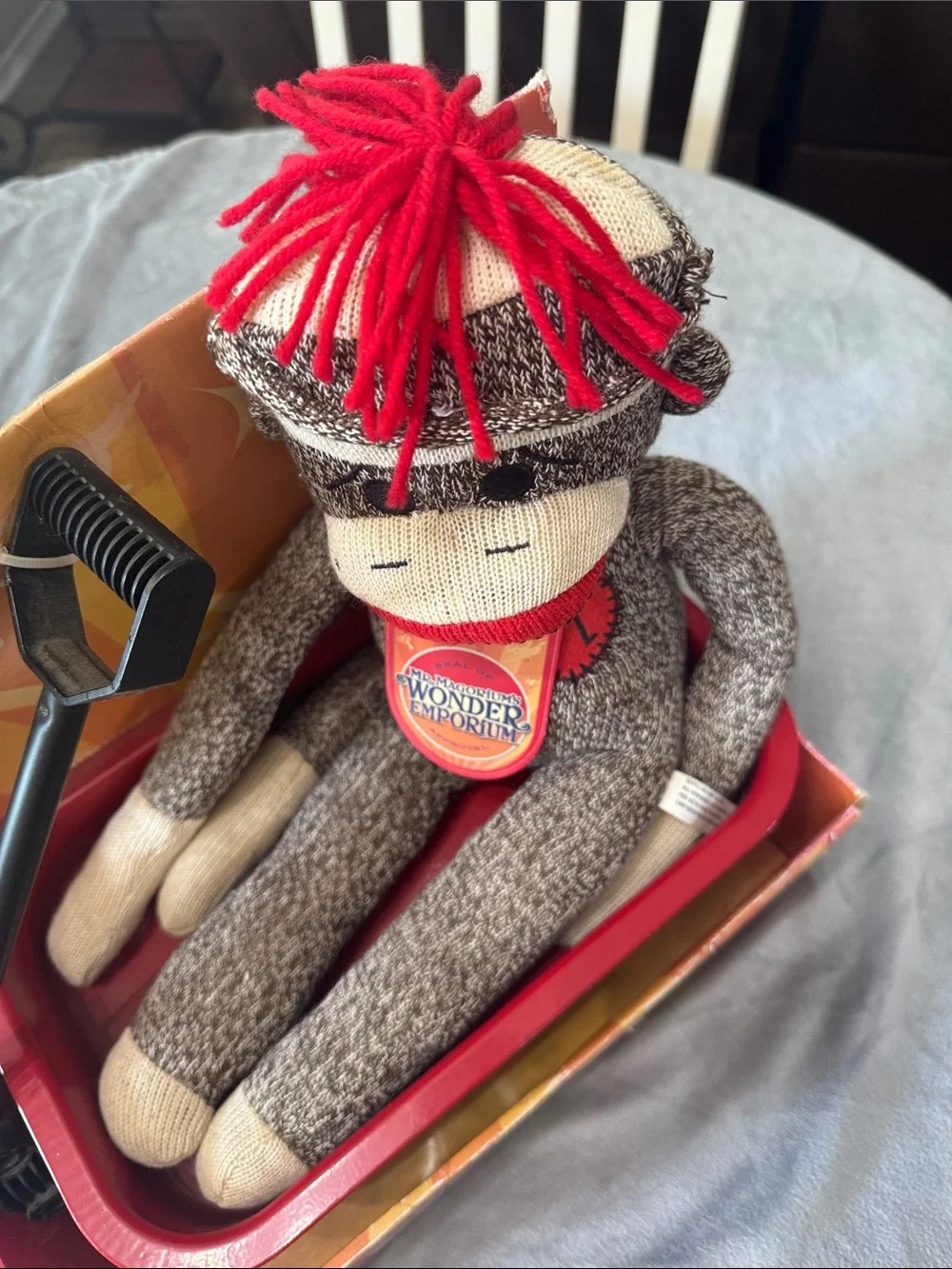 Mr. Magorium's‎ Wonder Emporium Sock Monkey Red Wagon Rare In Original Box Toys
